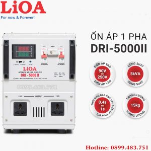 ảnh ổn áp Lioa 5KVA điện áp 90V -250V dây đồng 100%