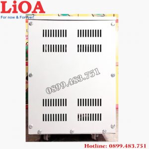 Ảnh biến áp tự ngẫu LIoa 15KVA điện áp 380V -220V -200V mặt nghiêng của máy