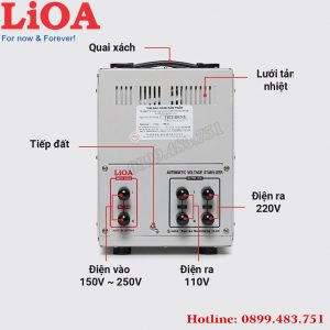 ổn áp lioa 7.5KVA điện áp 150V -250V SH-7500II