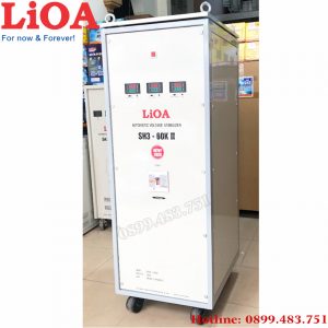 ổn áp lioa 60KVA mặt nghiêng của máy dải 260V - 430V dây đồng