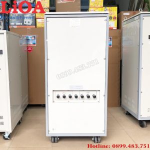 Ảnh ổn áp 3 pha 75KVA 3 pha mặt sau của máy điện áp 260V -430V