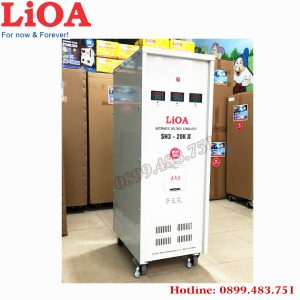 ổn áp 3 pha Lioa dải 260V -430V mặt nghiêng cúa máy