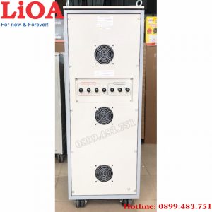hình ảnh máy ổn áp Lioa 60KVA mặt sau của máy dây đồng