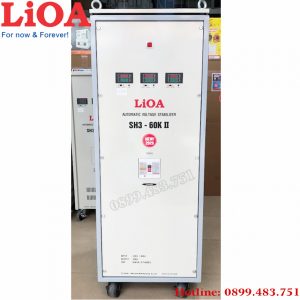 máy ổn áp Lioa 60KVA 3 pha dải điện áp 260V - 430V dây đồng