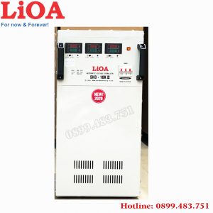 ổn áp lioa 10KVA dải 260V -430V dây đồng