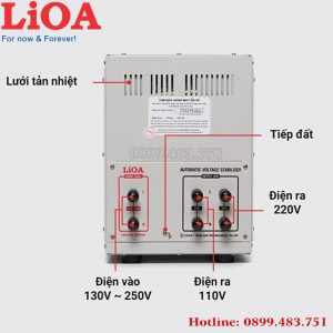 cách lắp đặt ổn áp Lioa 5KVA dải điện áp 150V -250V