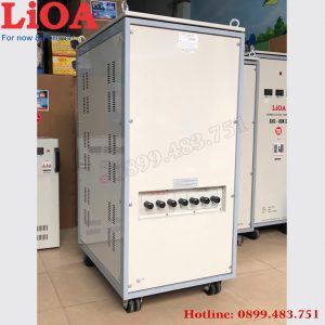 ổn áp LIoa 100KVA 3 pha dây đồng mặt sau máy