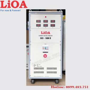 ổn áp lioa 100KVA dải 260V -430V 3 pha chính hãng