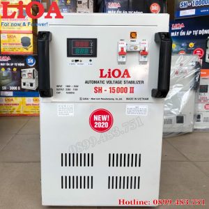 ổn áp LIoa 15KVA điện áp 150V - 250V mặt trước máy bền bỉ