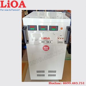 ổn áp LIOA 10KVA 3 pha điện áp 160V -260V dây đồng