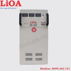 ổn áp lioa 15KVA DR3 dải 160V -260V dây đồng 100%